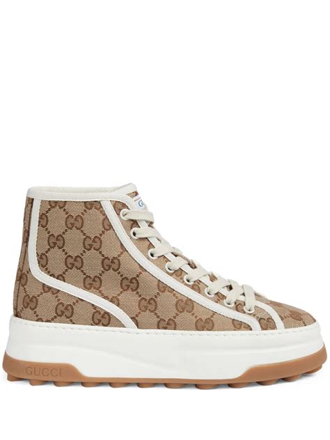 gucci trainer womens|women gucci high top sneakers.